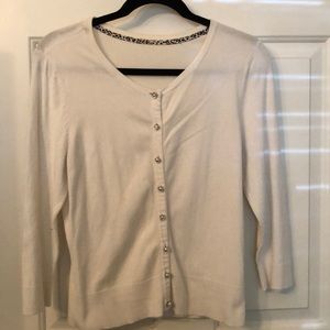 White cardigan